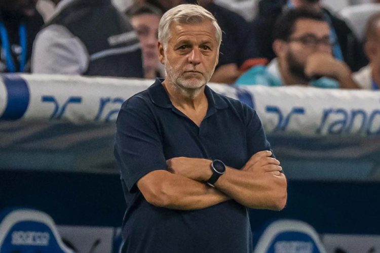 Bruno Genesio n'a plus trop le sourire à Marseille (site OM)