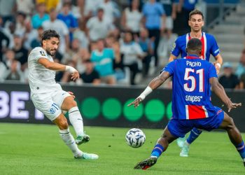 Maupay a eu des occasions en or contre le PSG qu'il n'a pas converti (site OM)