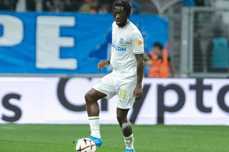 Bamo Meité, l'une des rares satisfactions de l'OM contre l'Olympiakos (site OM)