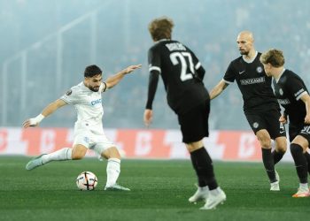 Maupay n'a pas marqué des points contre Graz (site OM)