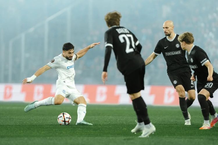 Maupay n'a pas marqué des points contre Graz (site OM)